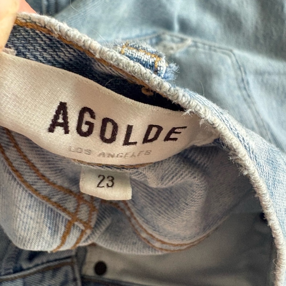 Agolde 90s Crop Mid Rise Loose Straight Jeans - Picture 4 of 7